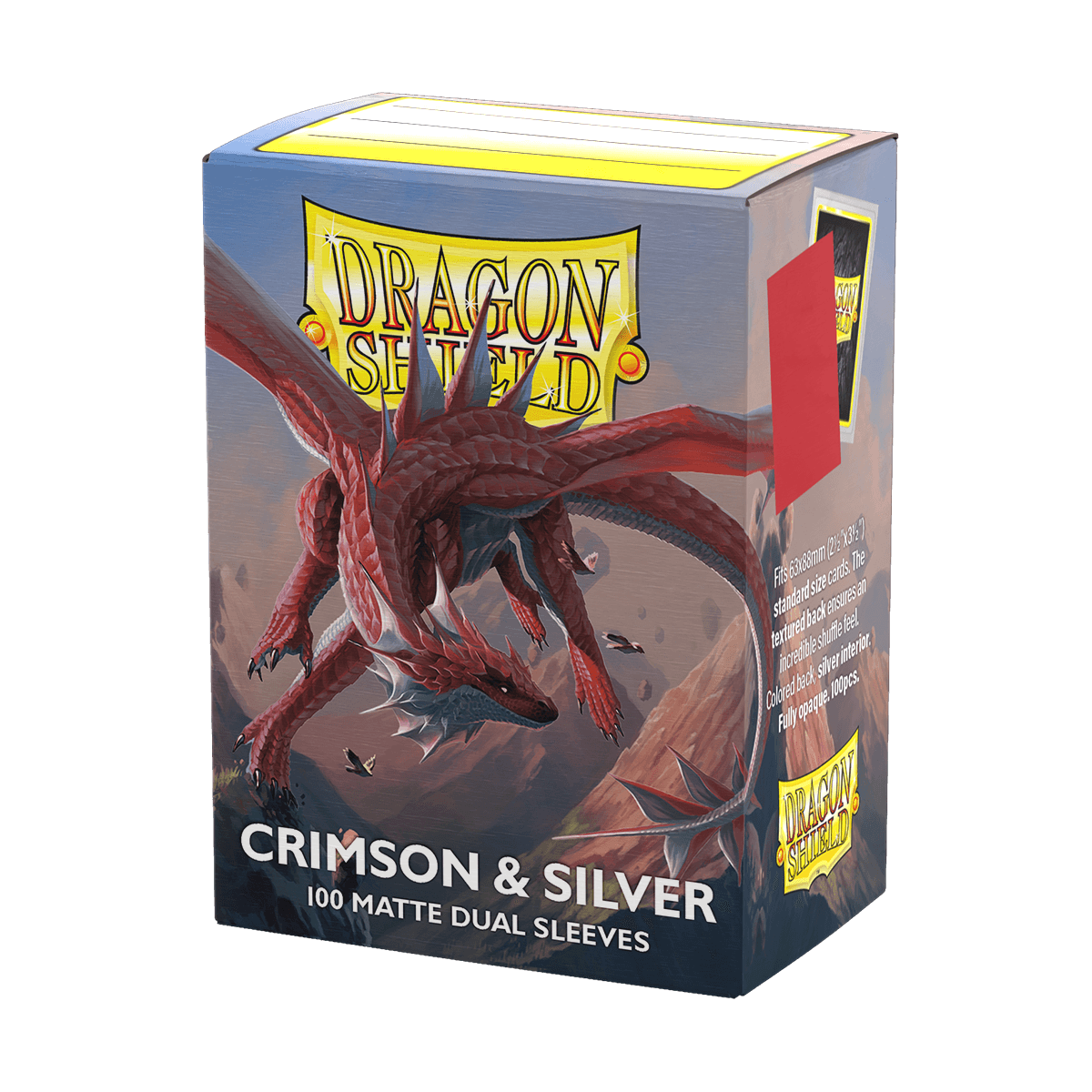 Crimson & Silver - Matte Dual Sleeves Standard Size